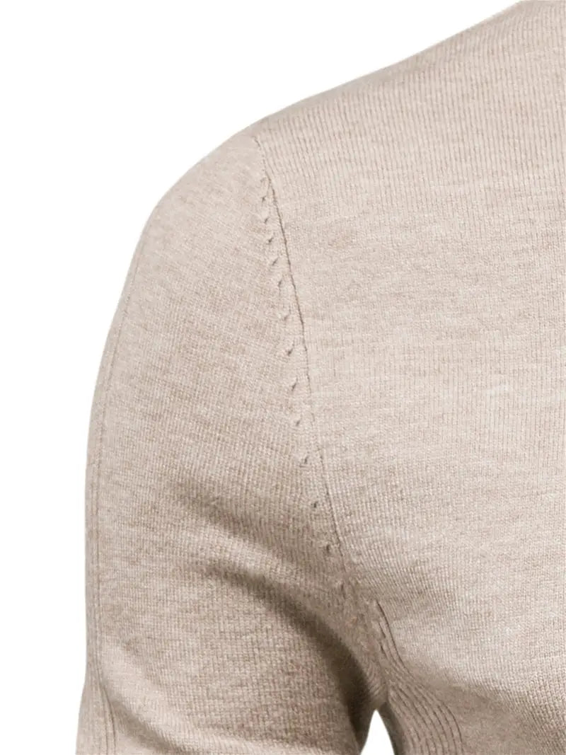 Men’s Turtleneck Sweater - Slim Fit - Soft Knit - Long Sleeve Smart Casual Wear