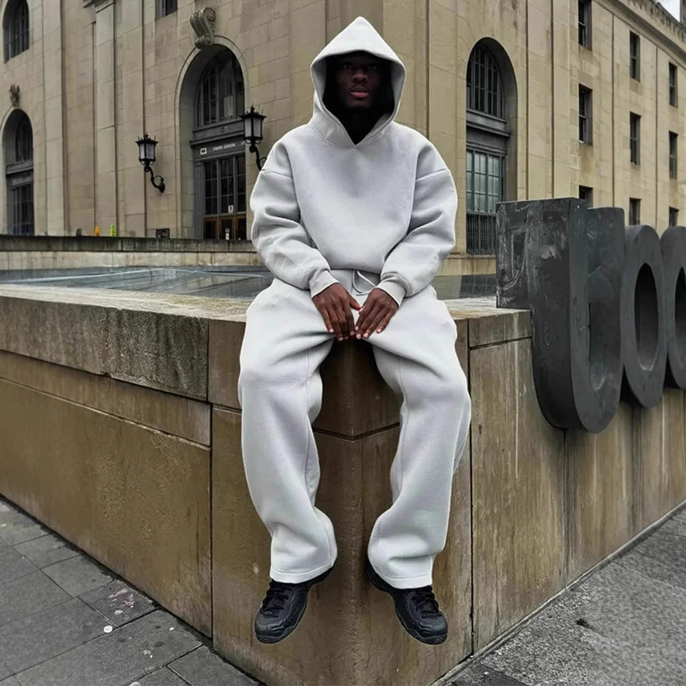 Men's Hoodie – Oversized Fit – Drawstring Hood – Casual Pullover