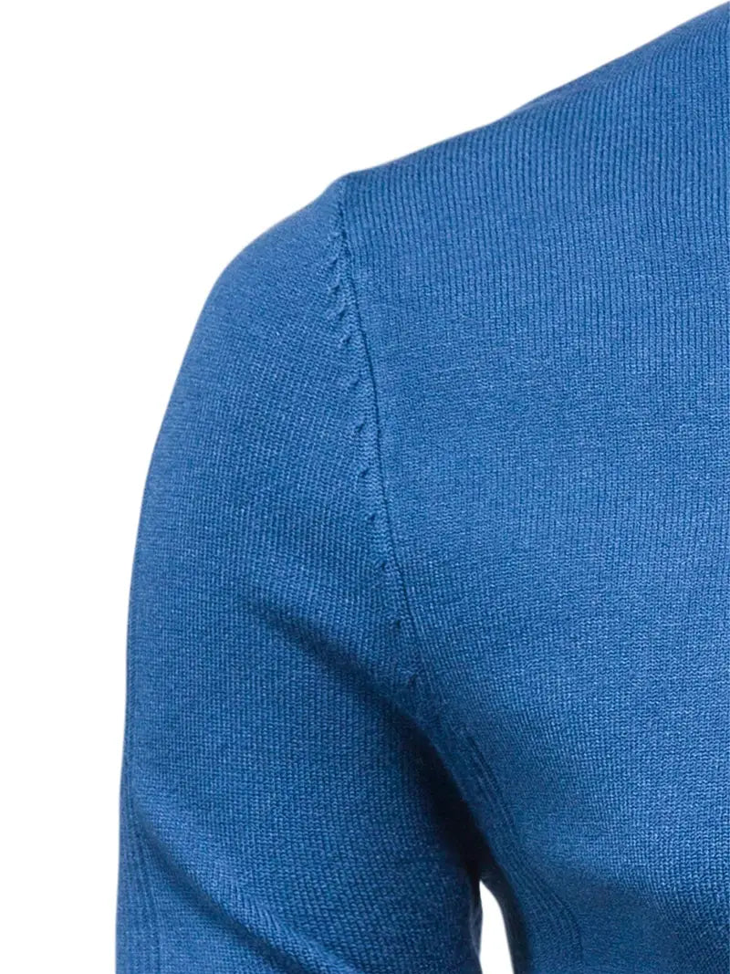 Men’s Turtleneck Sweater - Slim Fit - Soft Knit - Long Sleeve Smart Casual Wear